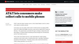 AT&T lets consumers make collect calls to mobile phones | Mobile ...