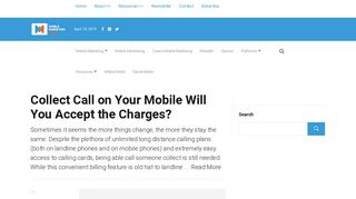 Collect Call on Your Mobile Will You Accept the Charges? - Mobile ...