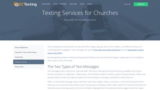 Texting Services for Churches - EZ Texting