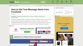 How to Get Text Message Alerts from Facebook: 14 Steps - wikiHow