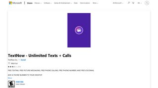 Get TextNow - Unlimited Texts + Calls - Microsoft Store