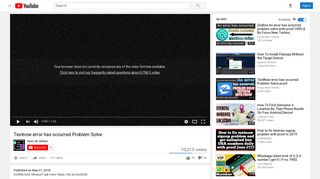 Textnow error has occurred Problem Solve - YouTube