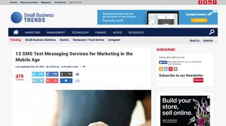 13 SMS Text Messaging Services for Marketing in the Mobile Age ...