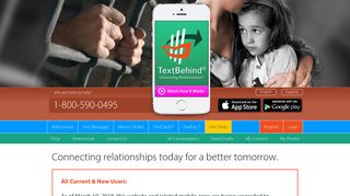 TextBehind – Send Text Messages and Photos to the Inmates