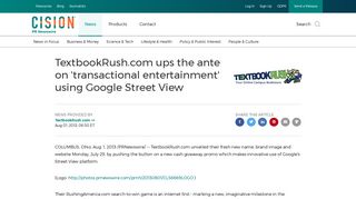 TextbookRush.com ups the ante on 'transactional entertainment' using ...