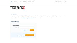 Account Login - TextbookX.com