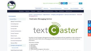 TextCaster Messaging Service - Doniphan County, KS