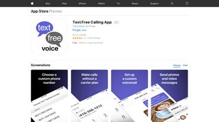 Text Free Calling App on the App Store - iTunes - Apple