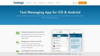 Text Messaging Mobile App for iOS & Android - TextMagic