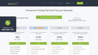 TextMarks SMS Service, Mass Text Messaging | Pricing