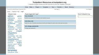 login - Tag | Textpattern Resources
