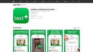 textPlus: Unlimited Text+Calls on the App Store - iTunes - Apple