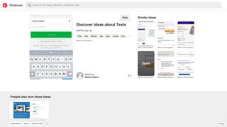 textPlus sign up | Login | App, Website, Texts - Pinterest