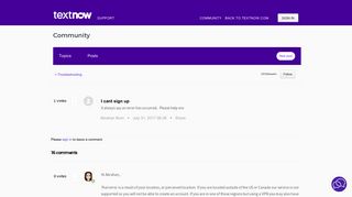I cant sign up – TextNow Support