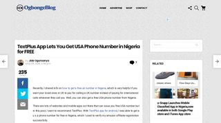 TextPlus App Lets You Get USA Phone Number in Nigeria for FREE ...