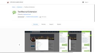 TextRecruit Extension - Google Chrome