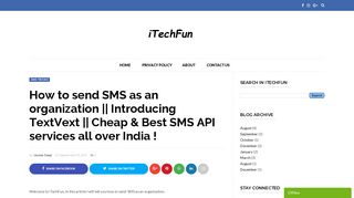 How to send SMS as an organization || Introducing TextVext || Cheap ...