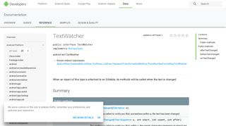 TextWatcher | Android Developers