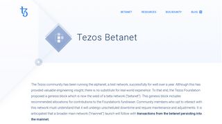 Betanet | Tezos