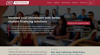 TFC Tuition Financing | Student Financing for Schools