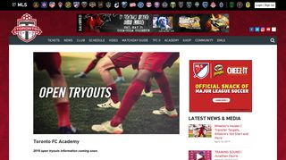 TFC Academy Open Tryouts | Toronto FC