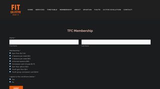Membership sign up — TFC
