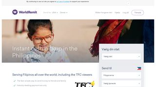 Transfer Money to Philippines Online with TFC Myremit | WorldRemit