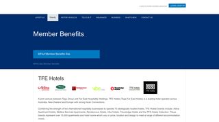 TFE Hotels - MFAA Member Benefits