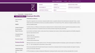 Employee Benefits - TFG