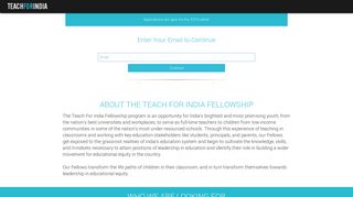 Teach For India Fellowship: Join The Movement