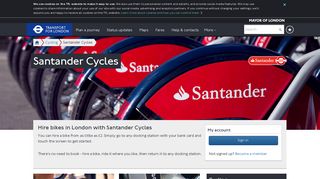Santander Cycles - Transport for London - TfL