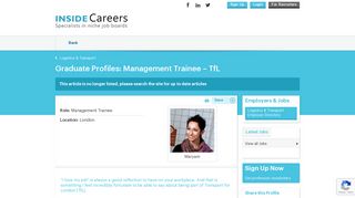 Management Trainee – TfL | Graduate Jobs, Internships & Careers ...