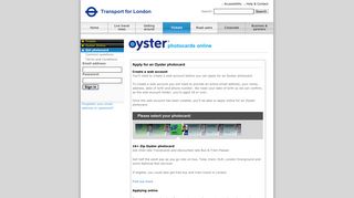 photocards online - Apply for an Oyster photocard | Transport for London