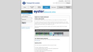 Apply for an Oyster photocard | Transport for London