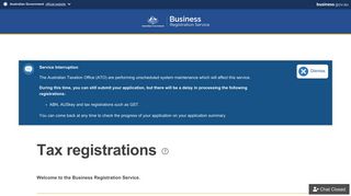 Tax registrations - Business Registration Service