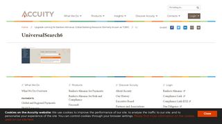 UniversalSearch6 - Accuity