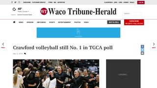 Crawford volleyball still No. 1 in TGCA poll | Central Texas Volleyball ...
