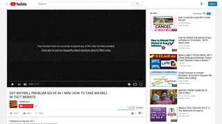 GST WAYBIILL PROBLEM SOLVE IN TGCT WEBSITE - YouTube