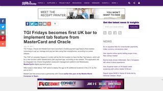 TGI Fridays becomes first UK bar to implement tab feature from ...