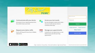 Your secure online health connection - MyChart - Login Page