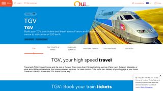 TGV train tickets - OUI.sncf
