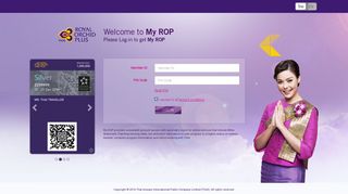 Royal Orchid Plus. Please Log-in to get your My ROP - Thai Airways
