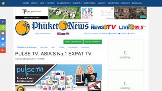 PULSE TV. ASIA'S No.1 EXPAT TV - The Phuket News