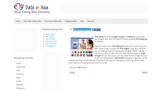 Thai Love Web - Asian dating sites directory