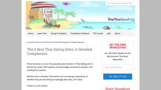 Compare The 6 Best Thai Dating Sites - The Thailand Life