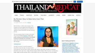 How to Date Girls from Thai Friendly - Thailand Redcat