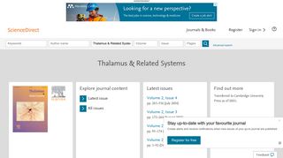 Thalamus & Related Systems | ScienceDirect.com