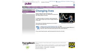 Changing lives - Thames Reach Pulse