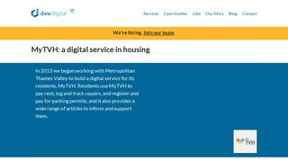 MyTVH: a digital service in housing - dxw digital