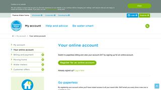 Your online account | My account | Thames Water